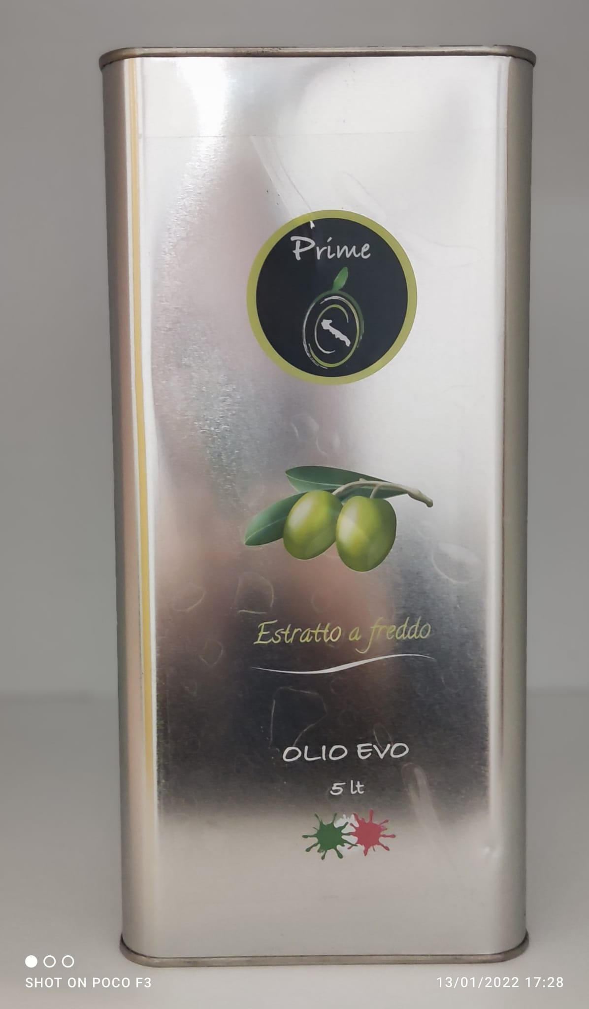 Extra Virgin Olive Oil 5L in metal tin can