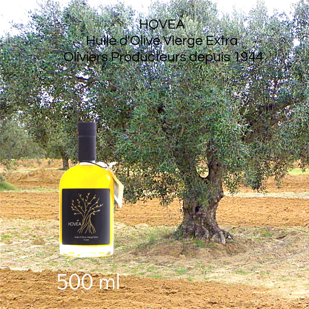 Extra Virgin Olive Oil, Chemlali variety, 500 ml, Glass bottle