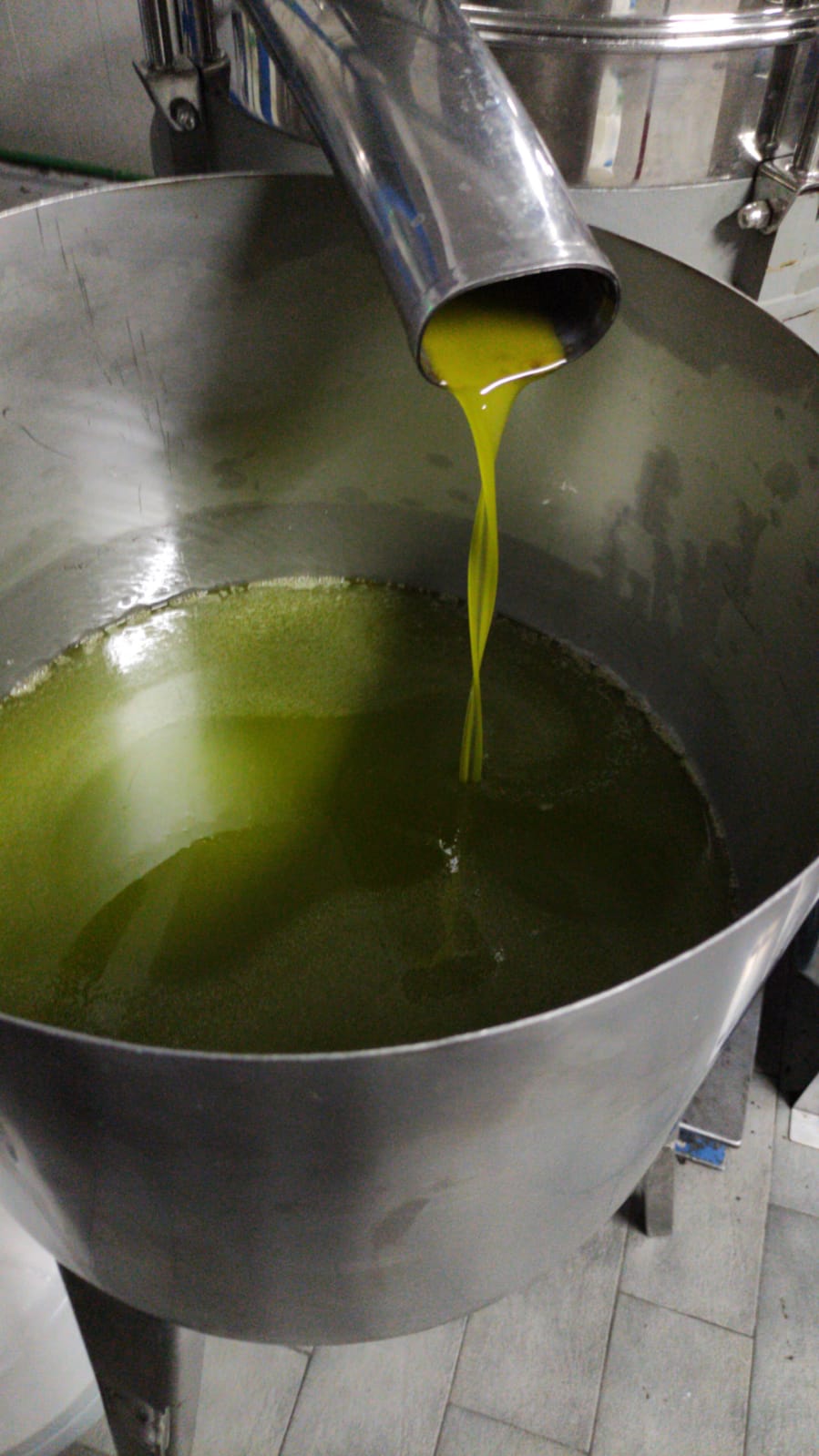 Extra virgin olive oil in a 5-litre tin