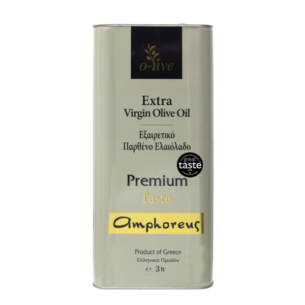 Premium extra virgin olive oil 3lt tin can