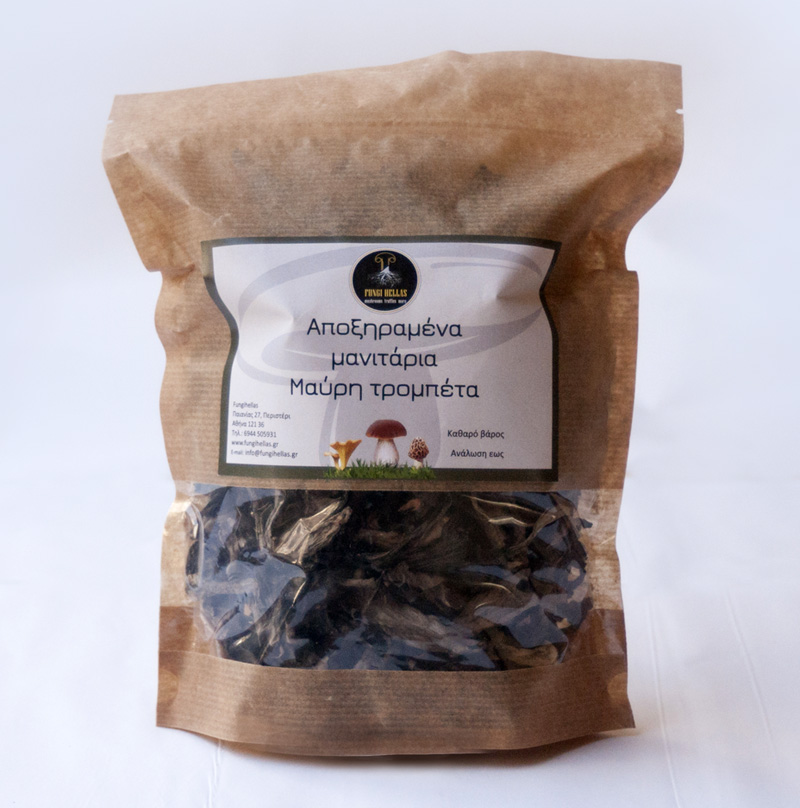 Dried wild black trumpet Fresh Mushrooms and Mushroom Products 100gr