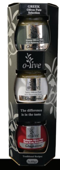 Giftpack - Olive pate 3X50gr