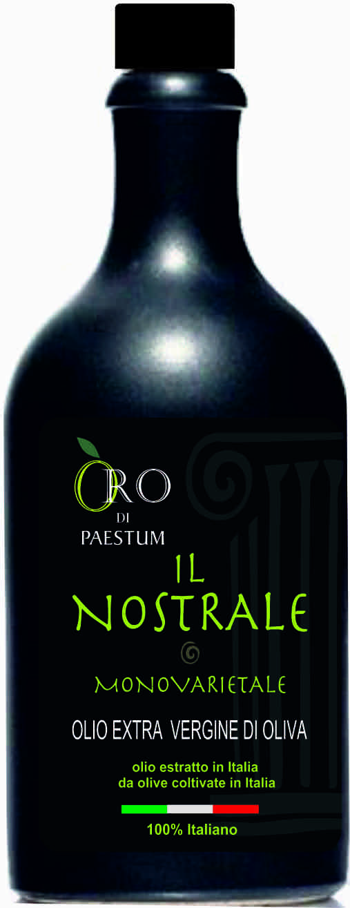 Extra virgin olive oil of Italian origin, single variety "NOSTRALE" bottle of 0,5 litres, - 2 pieces package