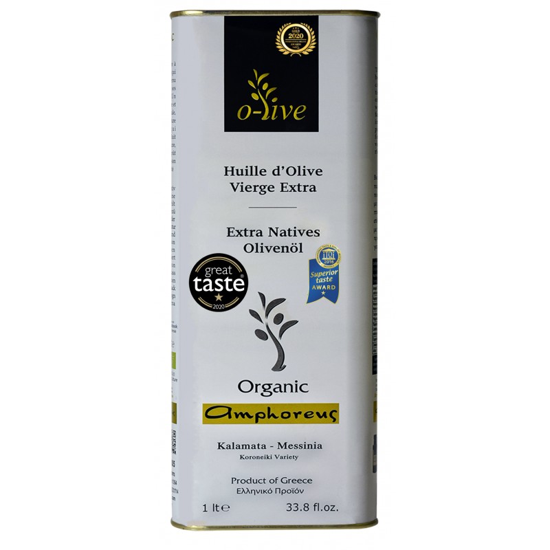 Organic extra virgin olive oil 1lt