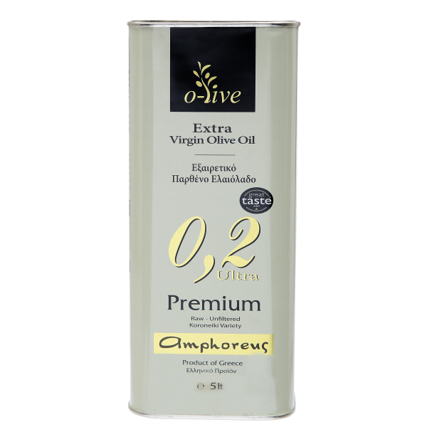 Premium extra virgin olive oil 0,2 Ultra 5Lt Tin