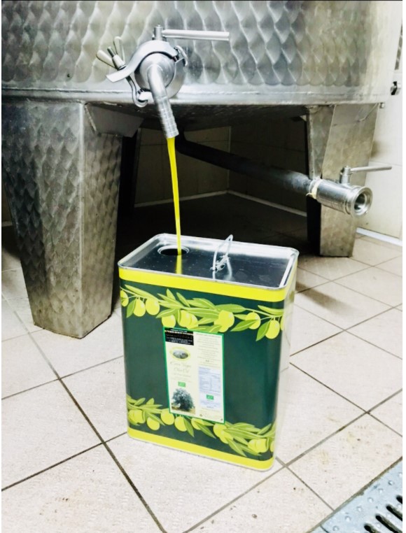 100% Italian Organic Extra Virgin Olive Oil 1 Tin of 5 Lt