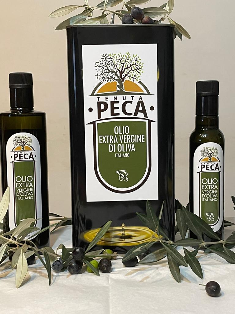 Italian extra virgin olive oil, cold pressed, varieties leccino, muraiolo, lecce del corno, 250ml; 500ml; 5L;