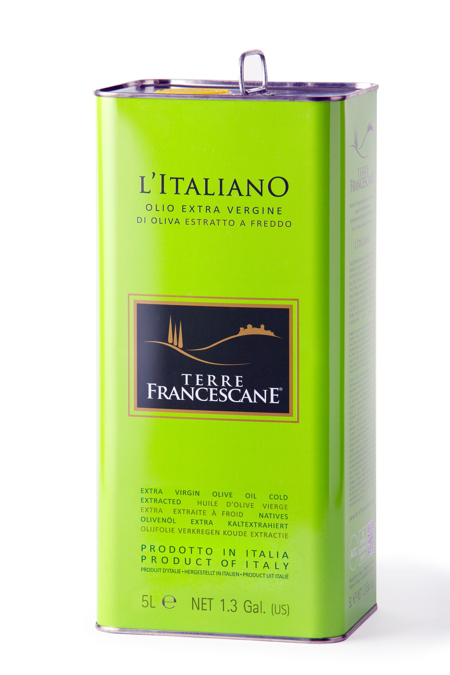 100% Italian extra virgin olive oil 5 LITRES - tin can
