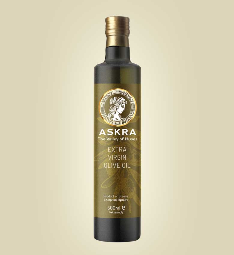 Askra The Valley of Muses Ultra Premium Extra Virgin Olive Oil 500ml Monovarietal Megaritiki