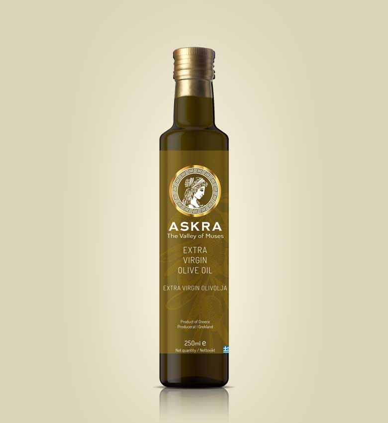 Askra The Valley of Muses Ultra Premium Extra Virgin Olive Oil 250ml Monovarietal Megaritiki
