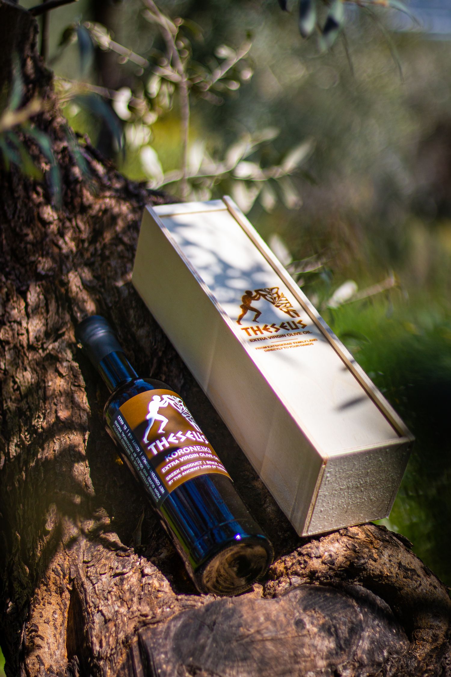 Wooden GIFT Box - 500ml Glass Bottle, MANAKI/KORONEIKI Variety