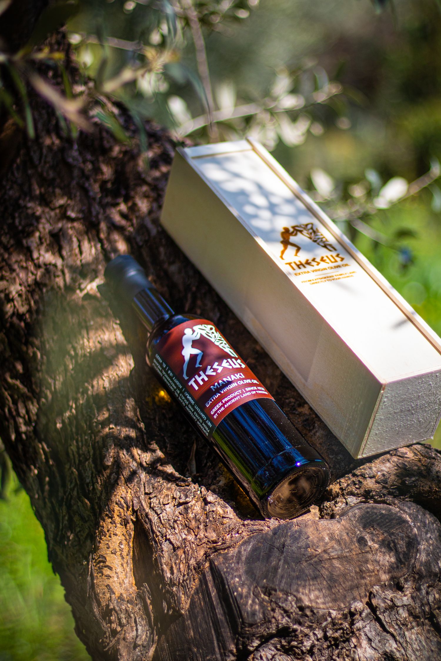 Wooden GIFT Box - 500ml Glass Bottle, MANAKI/KORONEIKI Variety