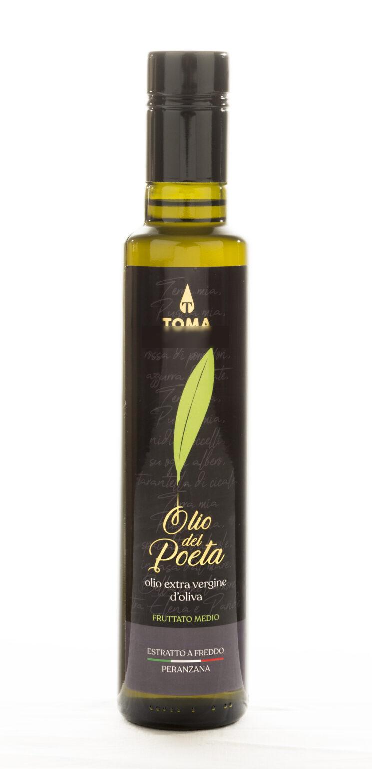 OLIO DEL POETA - EVOO MONOCULTIVAR PERANZANA - 6 Bottles of 500 ML