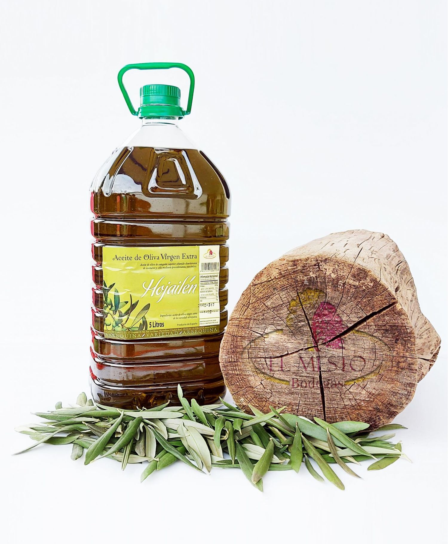 EVOO HOJAILEN ARBEQUINA 100%, 5 LITERS