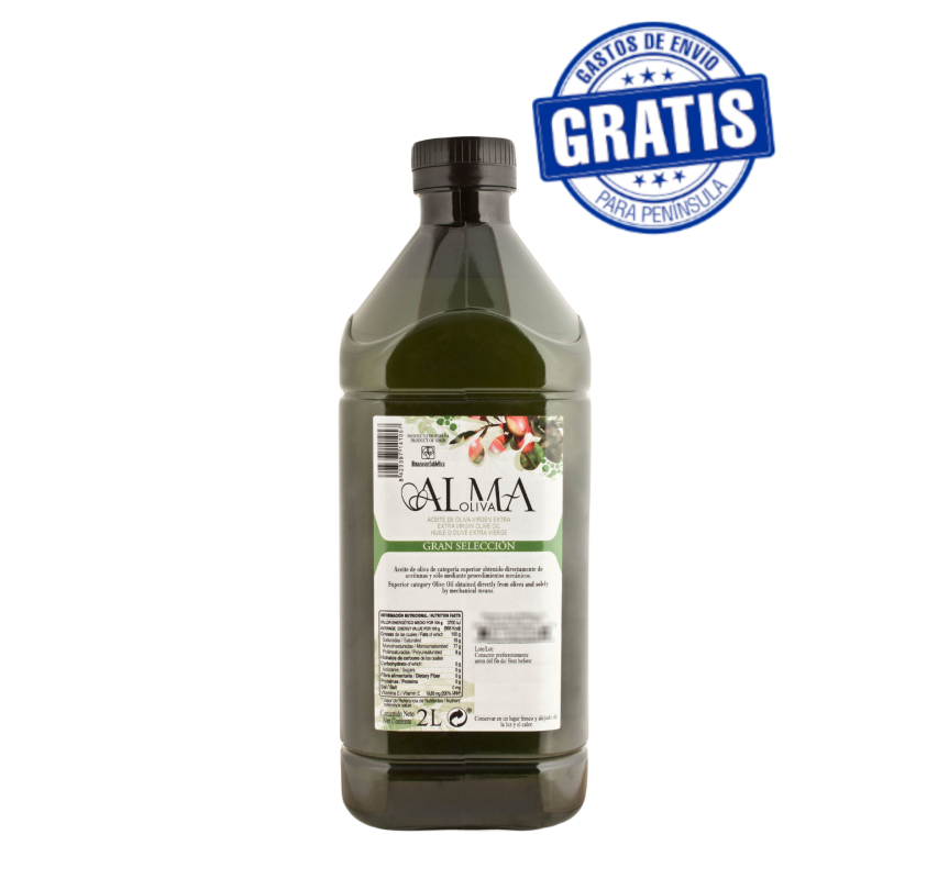 ALMAOLIVA GRAN SELECCIÓN UNFILTERED. BOX OF 6 X 2 LITERS.