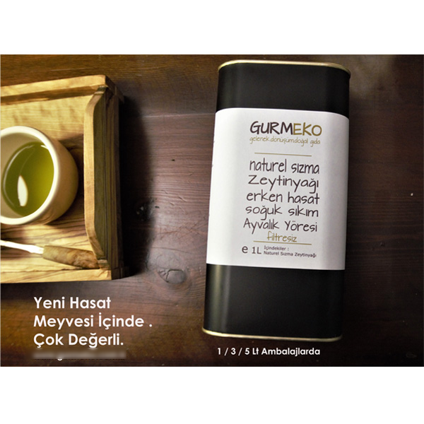 Extra Virgin Olive Oil , Cold Crushed,Early Harvest,5 L Canned Bottle