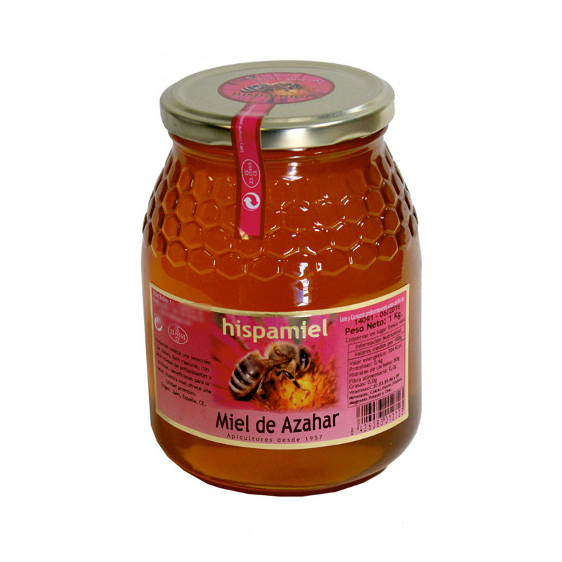JAR OF ORANGE BLOSSOM HONEY 1 KG