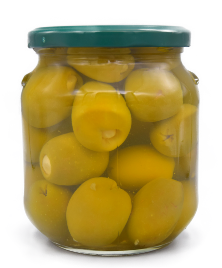 Gordal table olives stuffed with garlic 500gr.