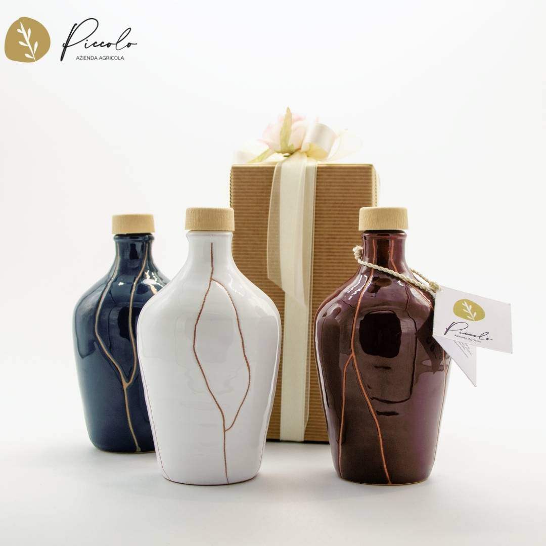 Extra Virgin Olive Oil 250Ml - in Blue Orcio Vase