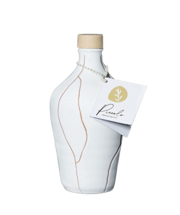 Extra Virgin Olive Oil 250Ml - in White Orcio Vase