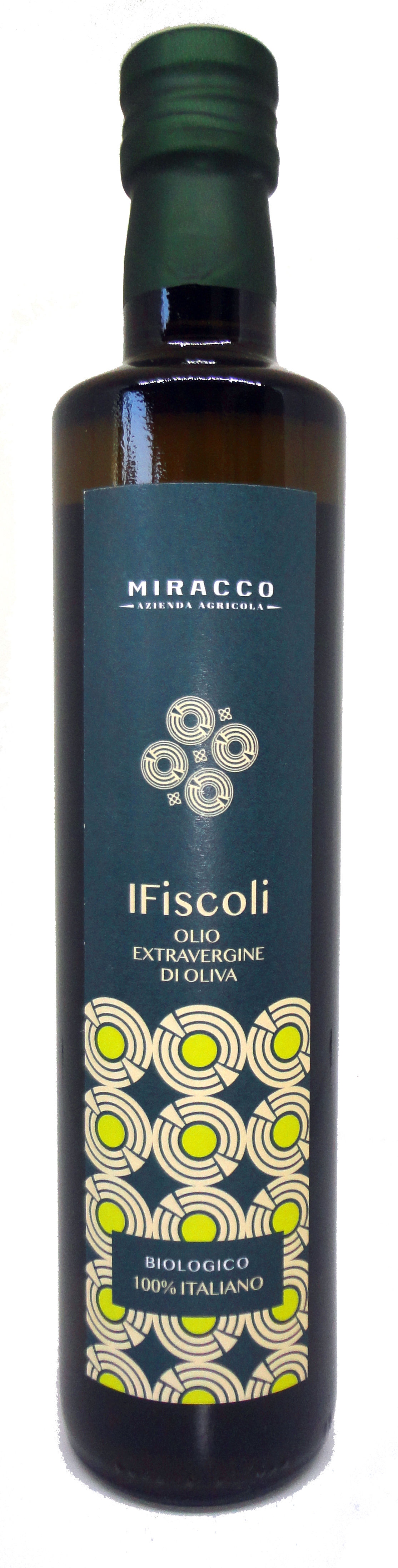 100% Italian Organic Extra Virgin Olive Oil 1 Bottle 500 Ml