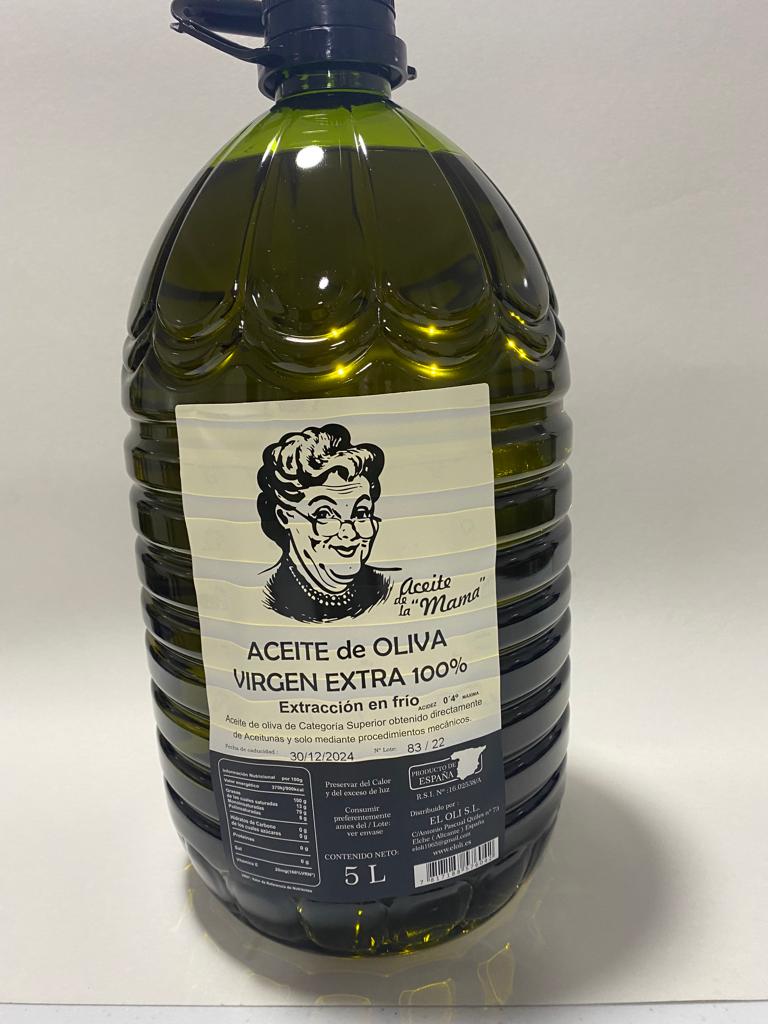 Aceite de la Mama - Extra Virgin Olive Oil - 5 liters PET