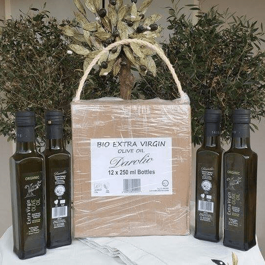 Organic Extra Virgin Early Harvest Olive Oil New Harvest PDO - Glass Bottle 250ml - Box of 12