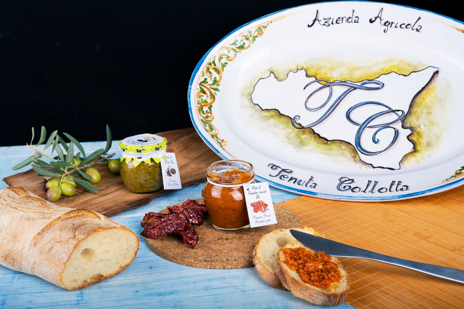 Organic Olive Pate 90g - Tenuta Collotta® - 100% Italian - Made in Sicily