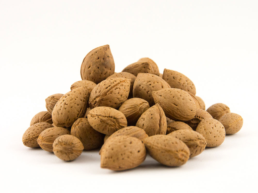Almonds in shell, from Italy