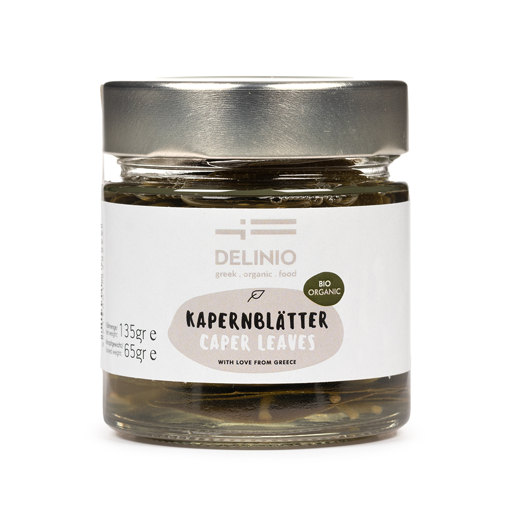 Organic Capers Leaves in a Jar 125g (Box of 15 pieces)