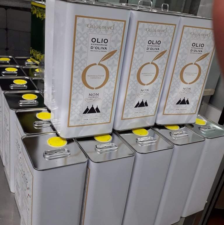 EXTRA VIRGIN OLIVE OIL 100% MONOCUTIVAR CORATINA - 5 LITRE