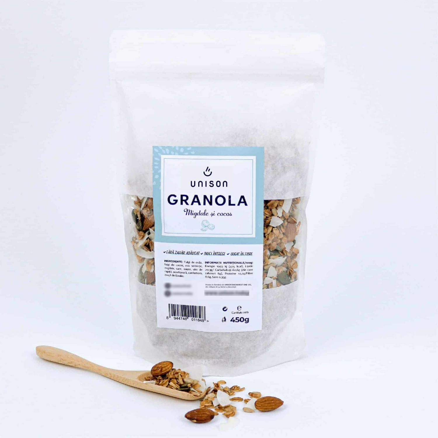 Unison Baked Granola (sugar free)