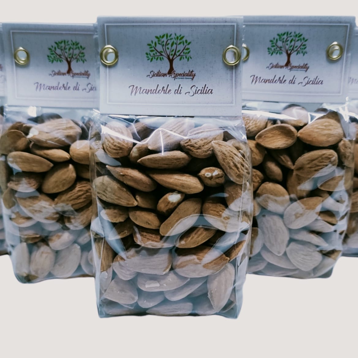 Shelled Sicilian Almonds in premium 150-gram packs