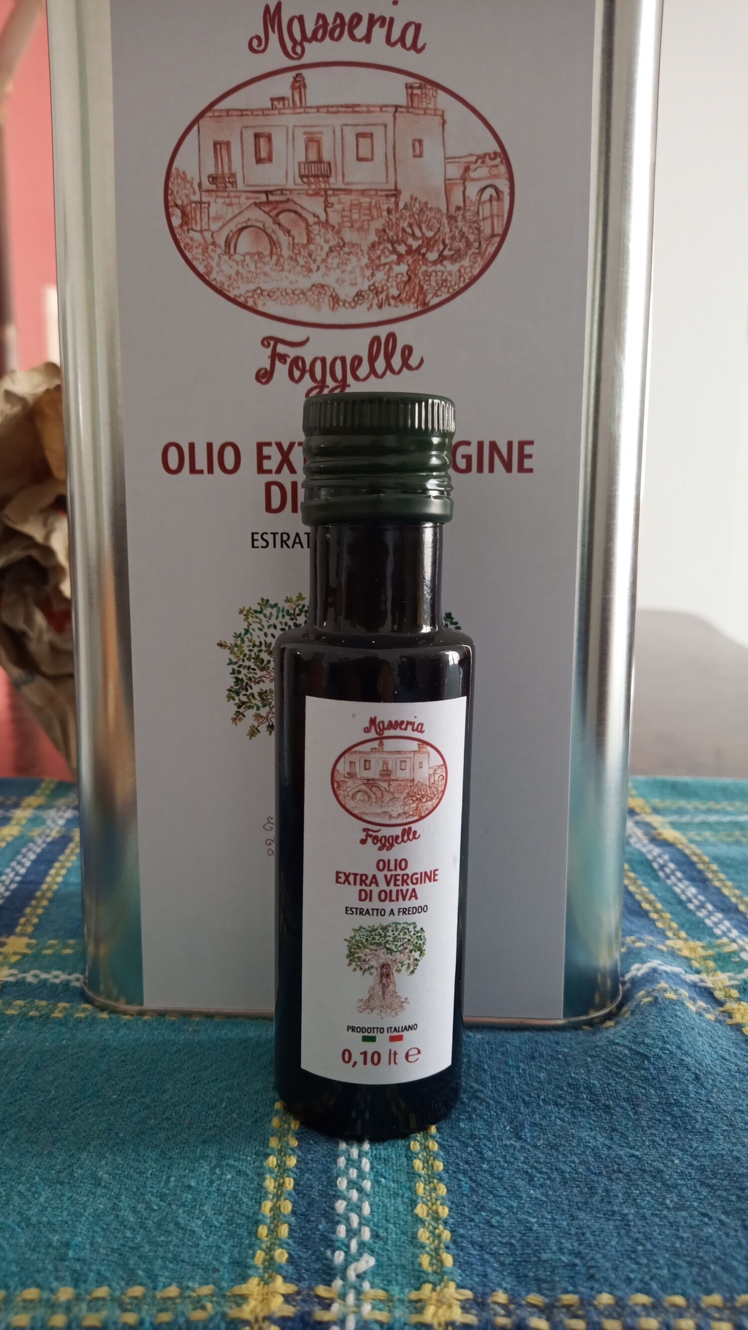 Extra virgin Olive oil from Puglia Cellina di Nardò variety 100 ml