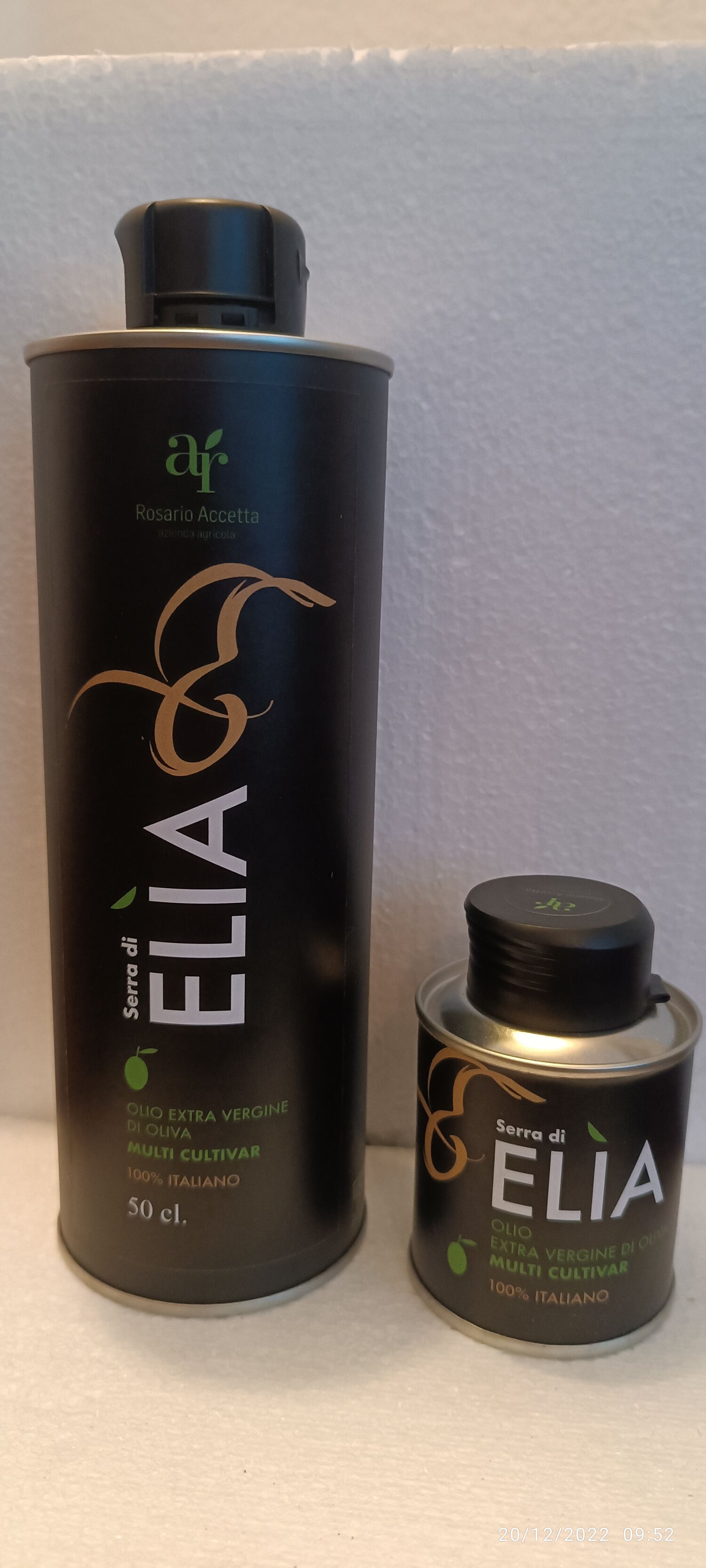Multicultivar Extra Virgin Olive Oil 50cl plus 10cl cylindrical tin