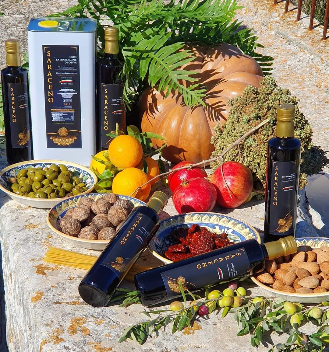 500 ml bottle of extra vergin olive oil. Cold extracted, biancolilla cultivar