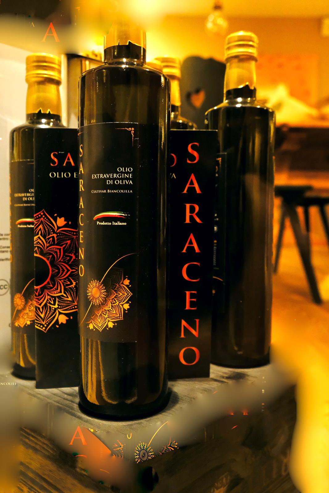 500 ml bottle of extra vergin olive oil. Cold extracted, biancolilla cultivar