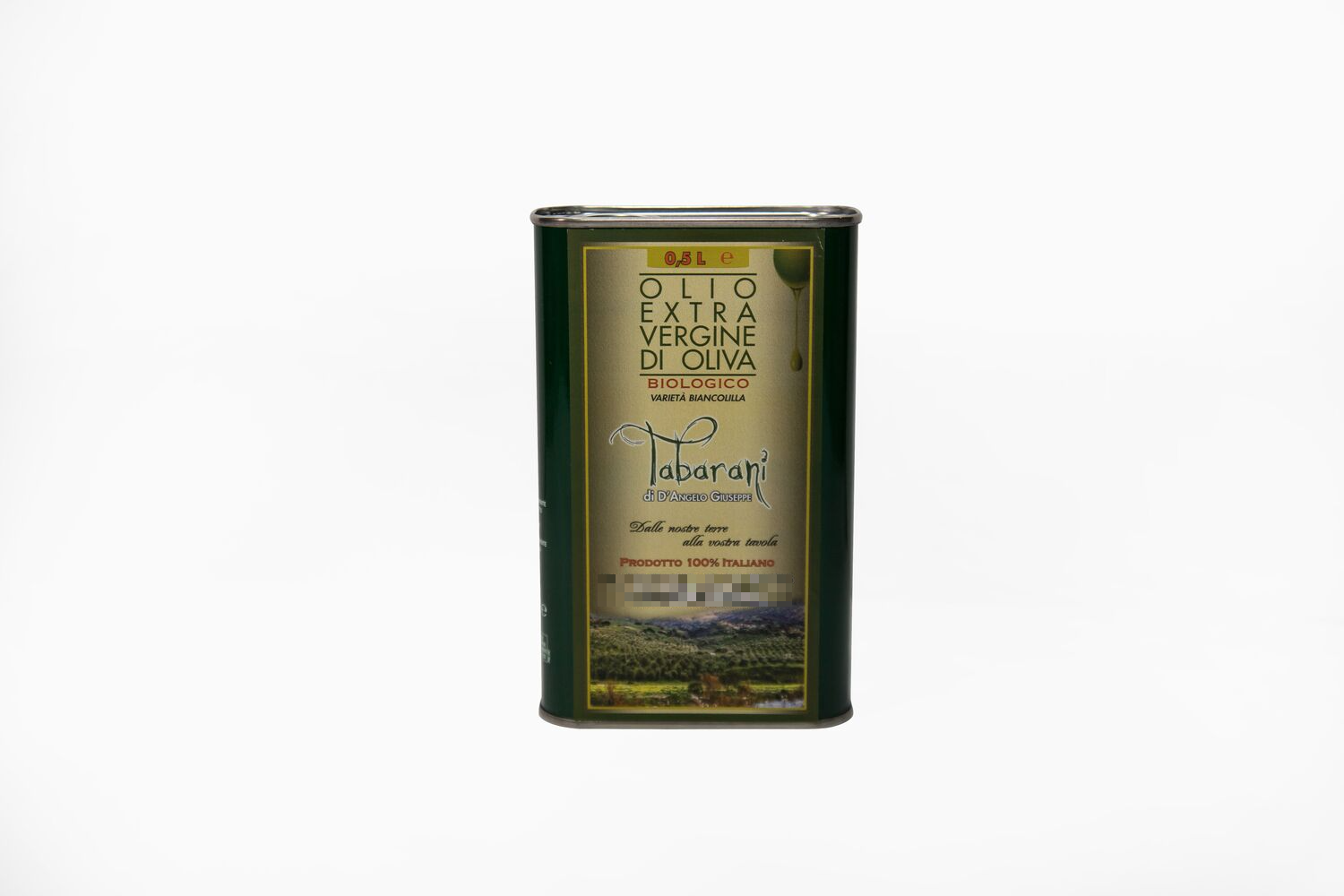 Extra virgin olive oil 500ml Metal TIN Italy