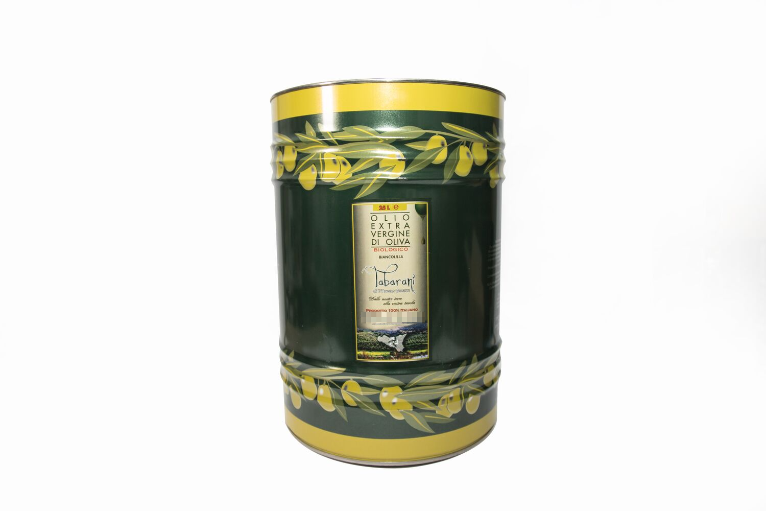 Organic EVOO Monocultivar Biancolilla – 100% Italian 25L