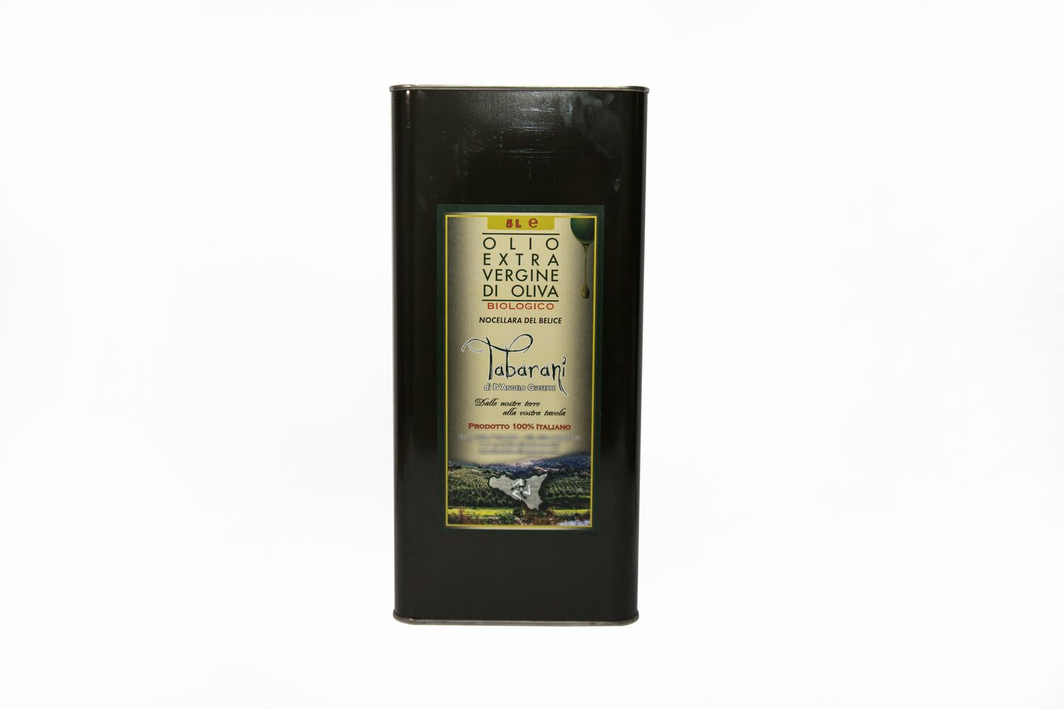 ORGANIC EVO OIL MONOCULTIVAR OF NOCELLARA DEL BELICE – 100% ITALIAN 5L