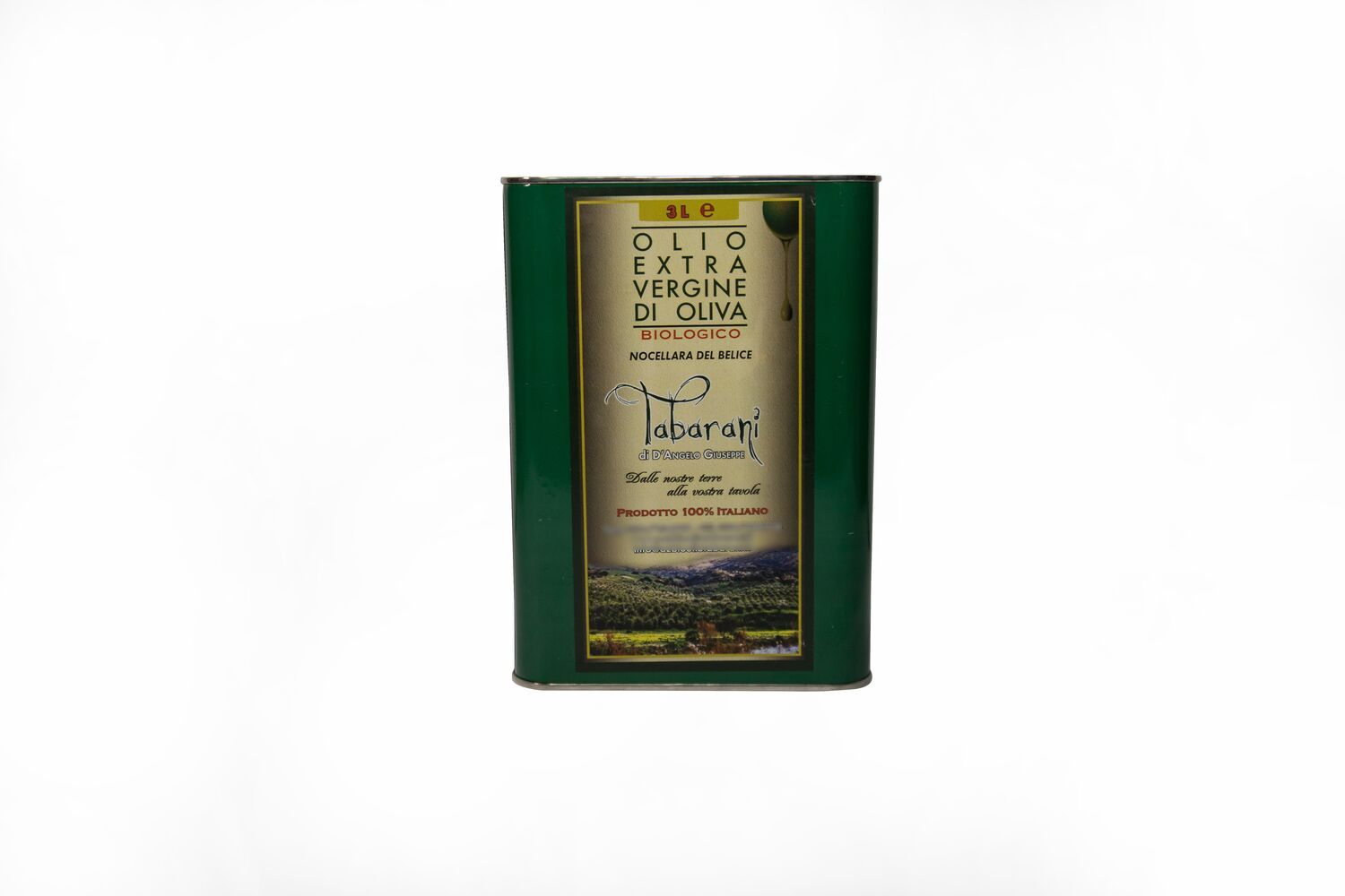 ORGANIC EVO OIL MONOCULTIVAR OF NOCELLARA DEL BELICE – 100% ITALIAN 3L