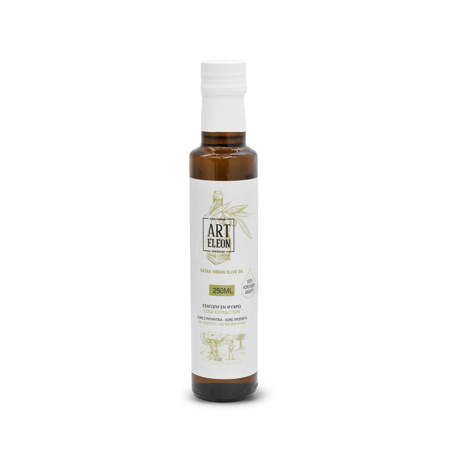 EVOO 250ml Glass Container Greece