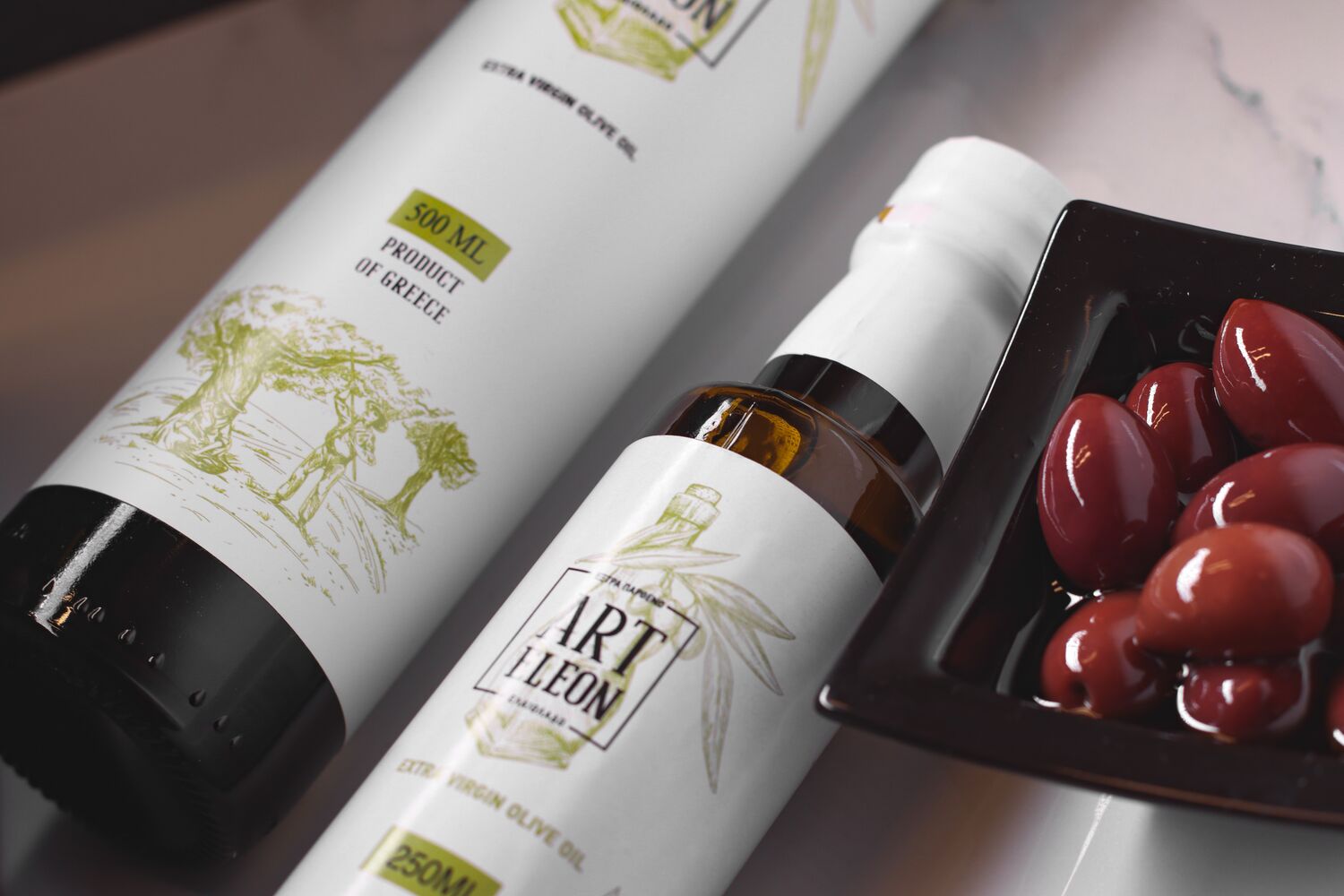 EVOO 250ml Glass Container Greece