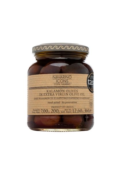 Navarino Icons Kalamon Olives in Extra Virgin Olive Oil 360gr