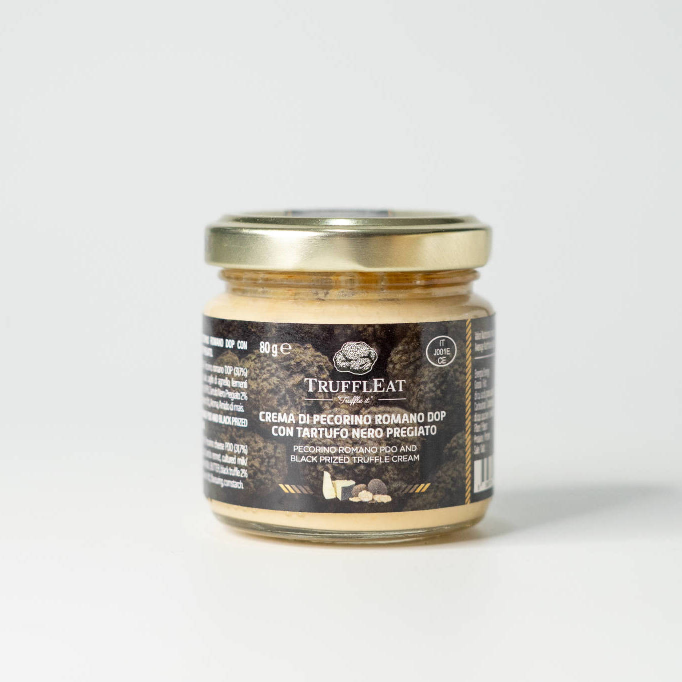 Pecorino Romano DOP cream with precious black truffle 80 gr - TrufflEat
