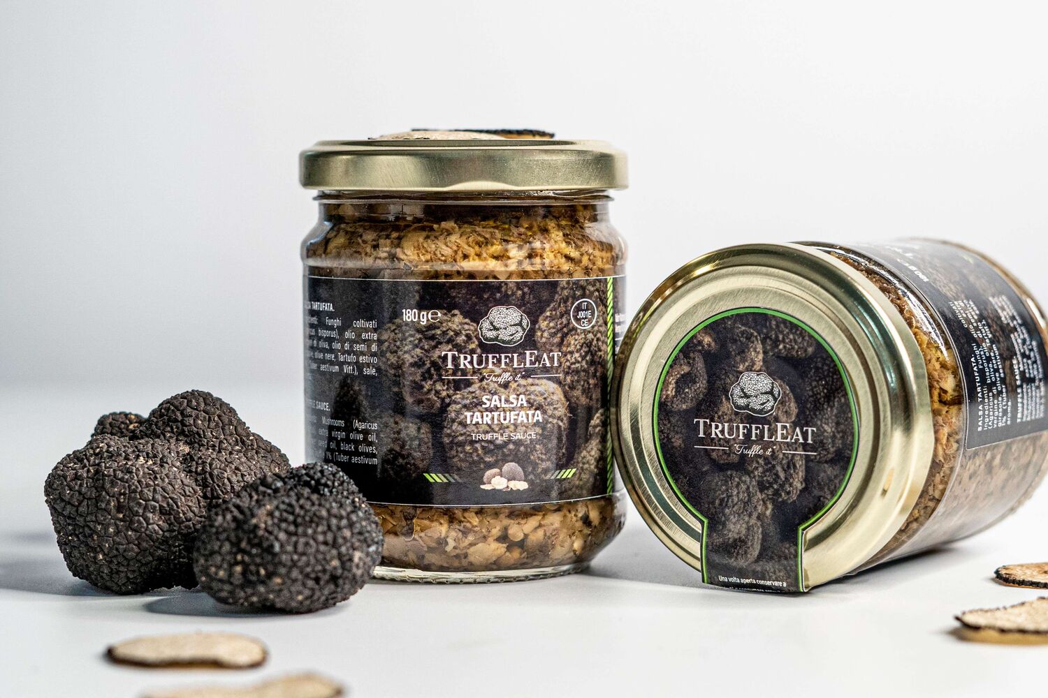Truffled sauce with black summer truffle 180 gr - TrufflEat