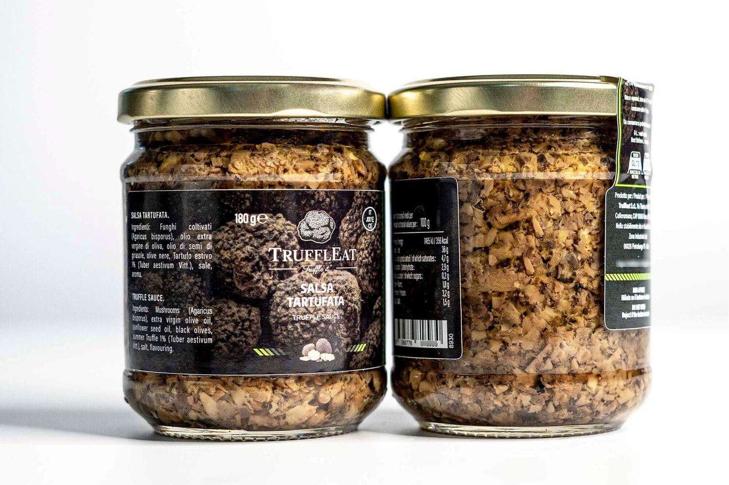 Truffled sauce with black summer truffle 180 gr - TrufflEat