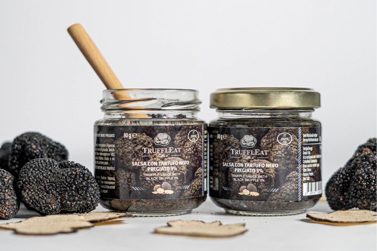 Truffled sauce with black truffle 3% 80 gr - TrufflEat