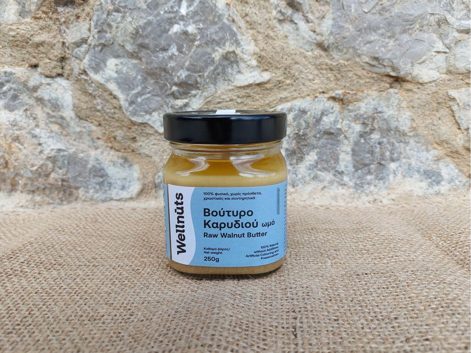 WALNUT BUTTER raw, 100% natural, Net weight: 250g, Packaging: jar with vacuum and safety sticker