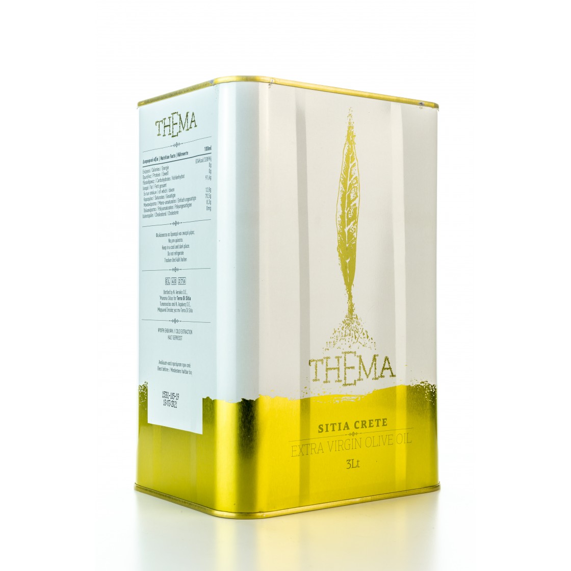 THEMA Roots of Taste 3L Extra Virgin Olive Oil (Κoroneiki Variety)
